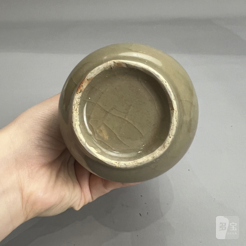 明代 龙泉窑米黄釉箸瓶 - 图11